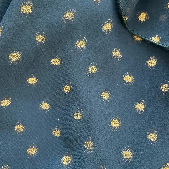 Show me your MUMU Elton Top in Gold Dots lace up bell sleeves whimsygoth - Picture 12 of 12